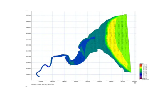 入海口水动力仿真与海岸带洪水风险管理
